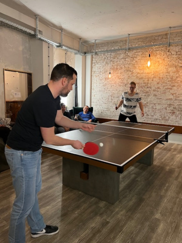 Teambuilding im KrämerLoft Erfurt Thüringen: bewegte Pause mit Tischtennis