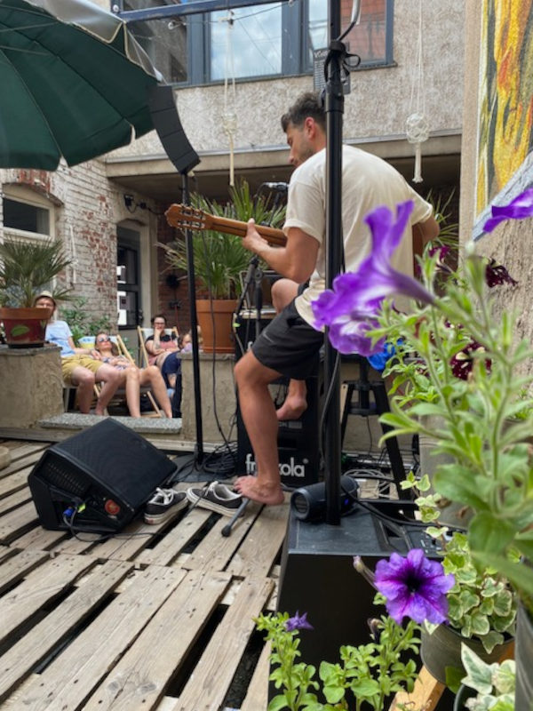 Teambuilding im KrämerLoft Erfurt Thüringen: Afterwork Event auf der Terrasse
