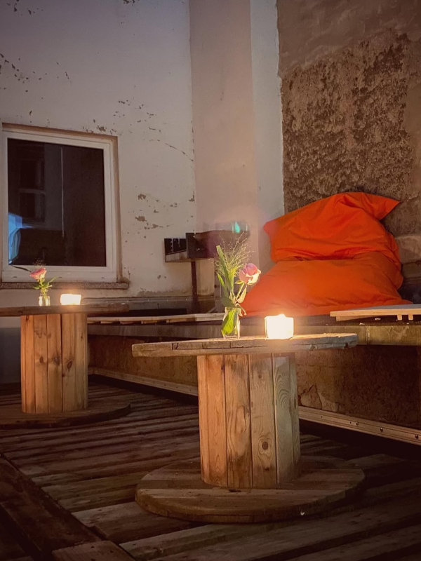Teambuilding im KrämerLoft Erfurt Thüringen: Adfterwork Event auf der Terrasse